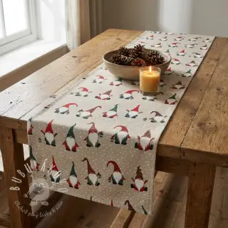 Dekoračná látka Linenlook Jolly tomte