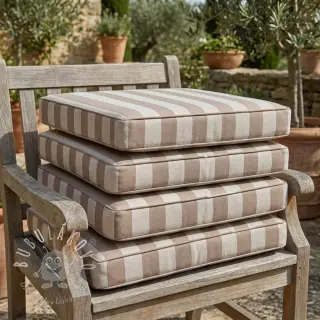 Dekoračná látka Linenlook Joyful basic stripe taupe