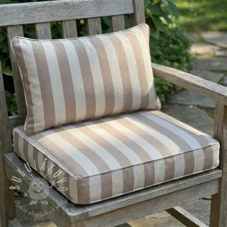 Dekoračná látka Linenlook Joyful basic stripe taupe