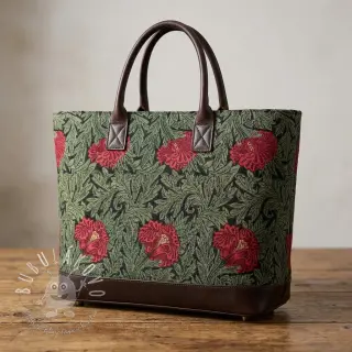 Dekoračná látka GOBELIN premium Poppy art craft black