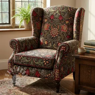 Dekoračná látka GOBELIN premium Ornate art craft black
