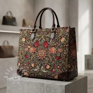 Dekoračná látka GOBELIN premium Ornate art craft black