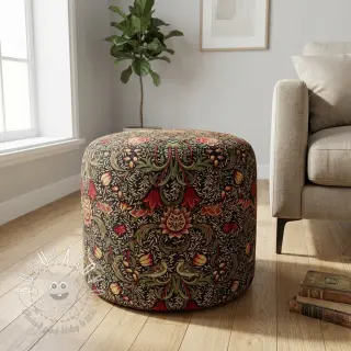 Dekoračná látka GOBELIN premium Ornate art craft black