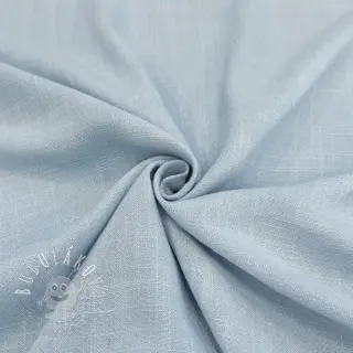 Viskóza s ľanom WASHED light blue