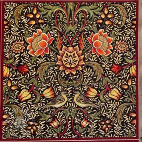 Dekoračná látka GOBELIN premium Graceful art craft black PANEL