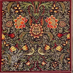 Dekoračná látka GOBELIN premium Graceful art craft black