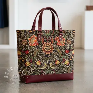 Dekoračná látka GOBELIN premium Graceful art craft black