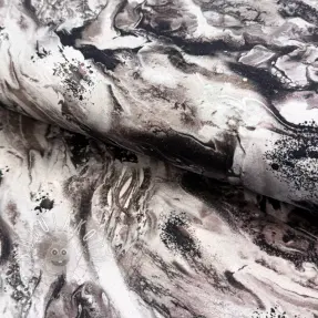 Úplet Marble anthracite digital print