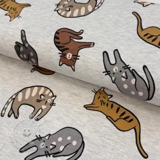 Úplet Lazy cats ecru melange