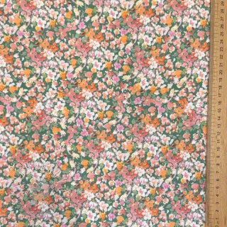 Úplet Tossed small flowers sage digital print