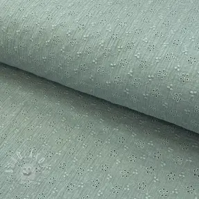Dvojitá gázovina/mušelín Embroidery 2 green