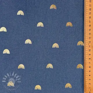 JEANS FOIL Rainbow indigo blue