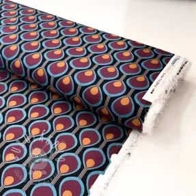 Viskóza ROSELLA STRETCH Abstract black