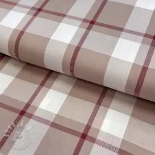 Viskóza YARN DYED Check beige