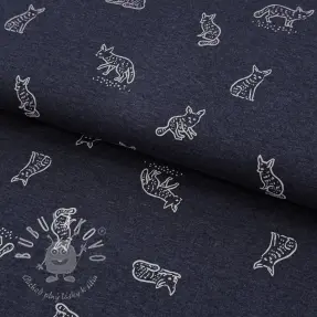 Úplet Hidden foxie indigo melange