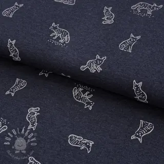Úplet Hidden foxie indigo melange