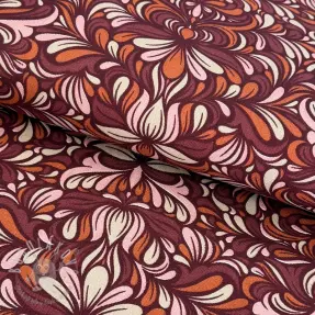Dekoračná látka Boho rosewood