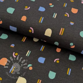 Úplet Abstract anthracite melange