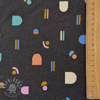 Úplet Abstract anthracite melange