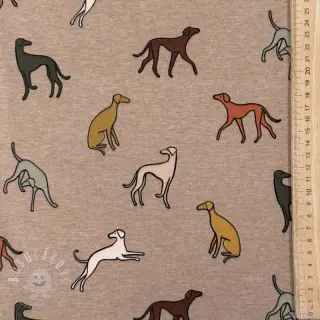 Úplet Dogs melange taupe