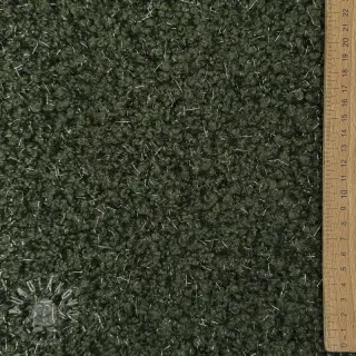 Kabátovina BOUCLE LUREX dark green