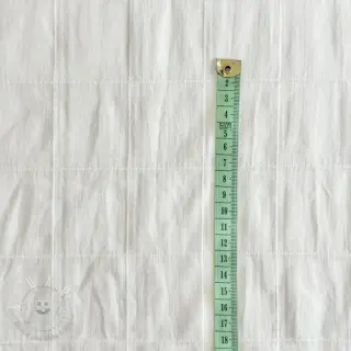 Bavlnená látka VOILE DOBBY off white