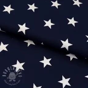 Bavlnená látka Stars navy