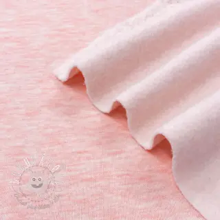 Teplákovina počesaná JOGGING rose melange