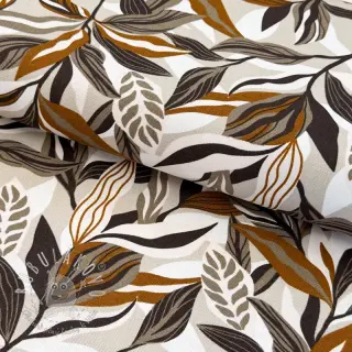 Dekoračná látka Leaves taupe