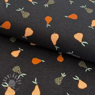 Úplet Glitter pears anthracite melange