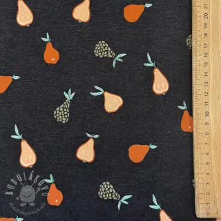 Úplet Glitter pears anthracite melange