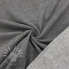 Teplákovina počesaná grey melange