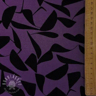 Viskóza POPLIN STRETCH Abstract purple