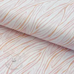 Úplet Animal skin white powder digital print