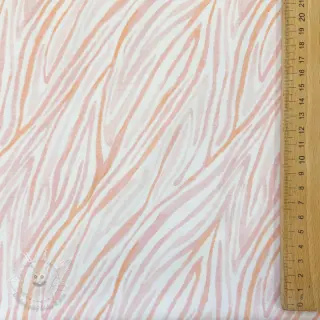 Úplet Animal skin white powder digital print