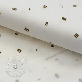 Teplákovina počesaná SOFT Stripes ecru