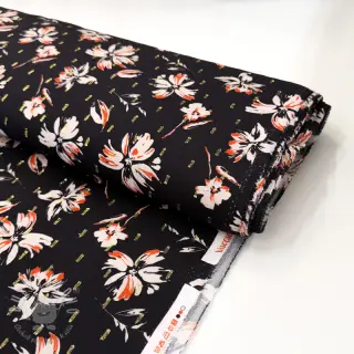 Viskóza LUREX Flowers black