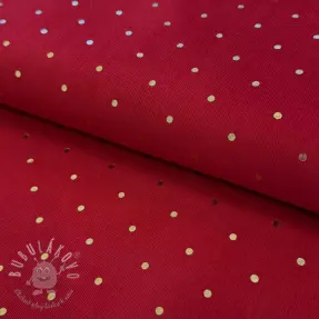 Prací kord FOIL GOLD Dot red