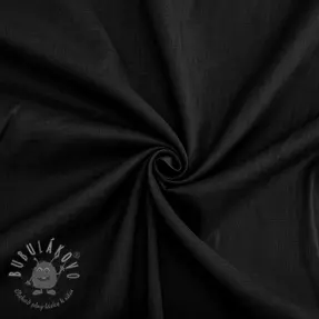 Bavlnená látka VOILE black