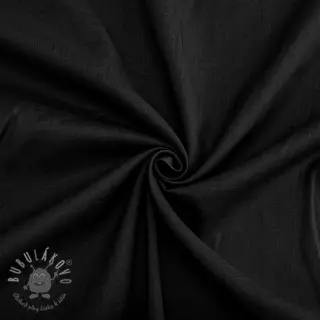 Bavlnená látka VOILE black