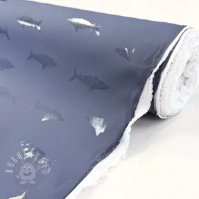Látka na pršiplášť Shark navy