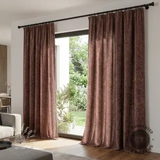 Dekoračná látka VELOURS DECO SQUARE brown