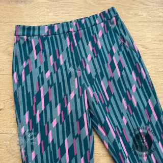 Spoločenské a dámske látky PUNTA DI ROMA Abstract dark mint