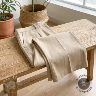TENCEL s ľanom beige
