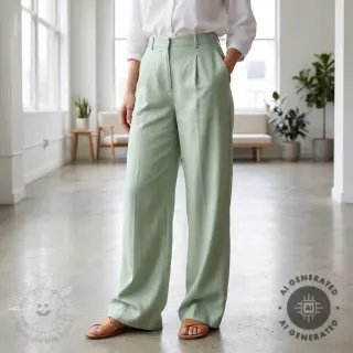 TENCEL s ľanom mint