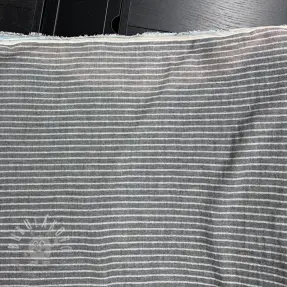 Dvojitá gázovina/mušelín YARN DYED Stripes grey II.trieda
