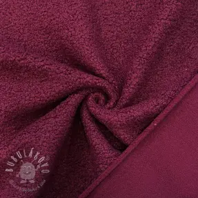 Fleece TEDDY DOUBLE SIDED burgundy