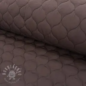 Prešívaná látka Round brown
