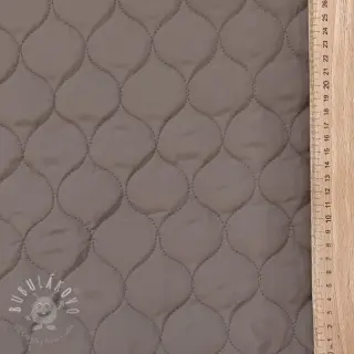Prešívaná látka Round taupe