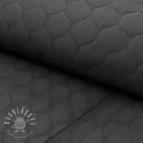 Prešívaná látka Round black